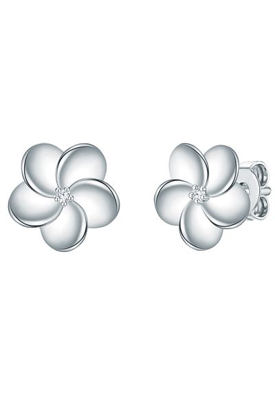 Lulu & Jane Diamantohrstecker Ohrstecker Sterling Silber Diamant weiß