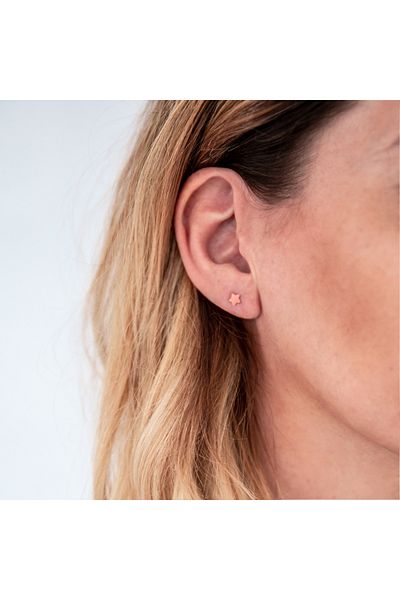 Glanzstücke München Silberohrstecker Ohrstecker Sterling Silber pembe altın