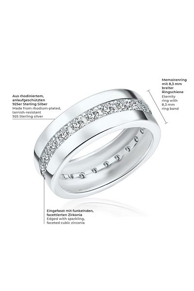 Rafaela Donata Silberring Ring Sterling Silber Zirkonia weiß