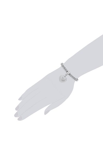 Lulu & Jane Modeschmuckarmband Kol Bandı Glaskristall weiß