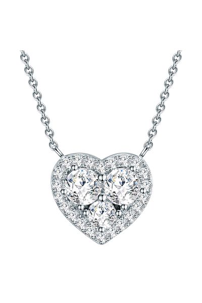 Trilani Silberhalskette Kette Sterling Silber Zirkonia weiß
