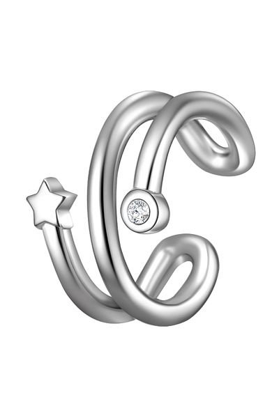 Glanzstücke München Silberohrklemmen Ohrklemme Sterling Silber Zirkonia weiß