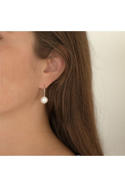 Rafaela Donata Silberohrhänger Ohrhänger Sterling Silber Südsee-Muschelkernperle weiß