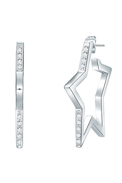 Lulu & Jane Ohrstecker mit Kristallen von Swarovski® Ohrstecker verziert mit Kristallen von Swarovski® weiß