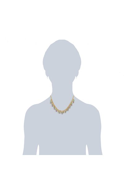 Lulu & Jane Kette mit Kristallen von Swarovski® Kette gelbgold verziert mit Kristallen von Swarovski® bunt