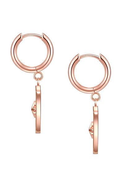 Valero Pearls Edelstahlohrhänger Ohrhänger Edelstahl roségold Perlmutt