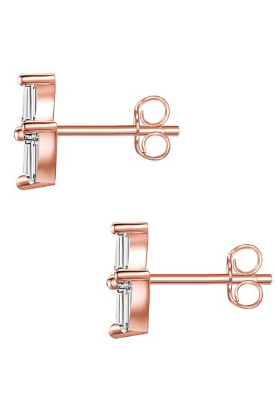 Glanzstücke München Silberohrstecker Ohrstecker Sterling Silber roségold Zirkonia weiß