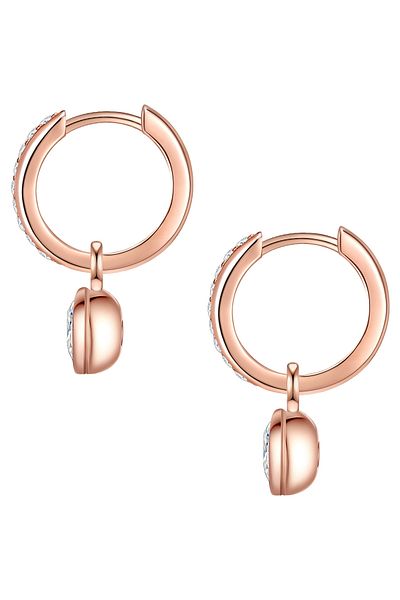 Rafaela Donata Silberohrcreolen Creolen Sterling Silber roségold Zirkonia weiß