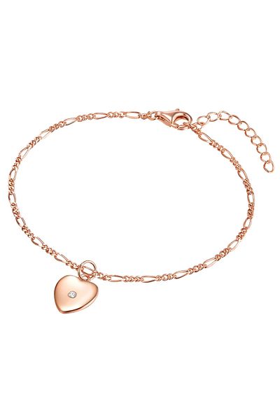 Lulu & Jane Diamantarmband Armband Sterling Silber roségold Diamant weiß