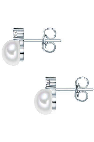 Trilani Silberohrstecker Ohrstecker Sterling Silber Süßwasser-Zuchtperle