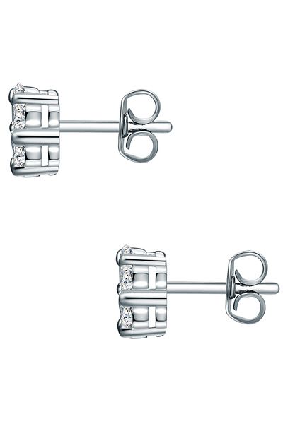 Trilani Silberohrstecker Ohrstecker Sterling Silber Zirkonia weiß