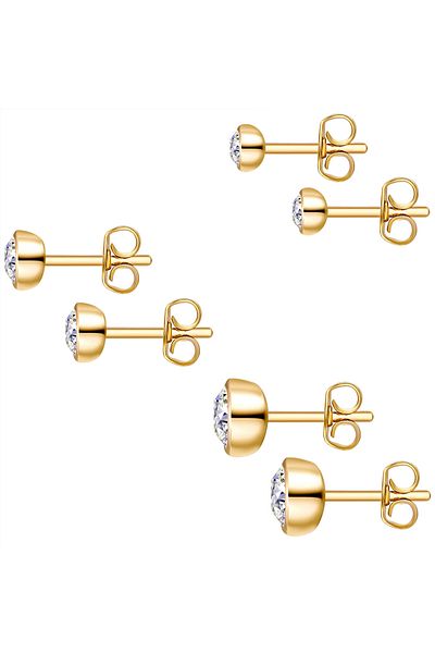 Rafaela Donata Kristalle von Swarovski® 3'lü Set Ohrstecker Sterling Gümüş ile Kristalle von Swa
