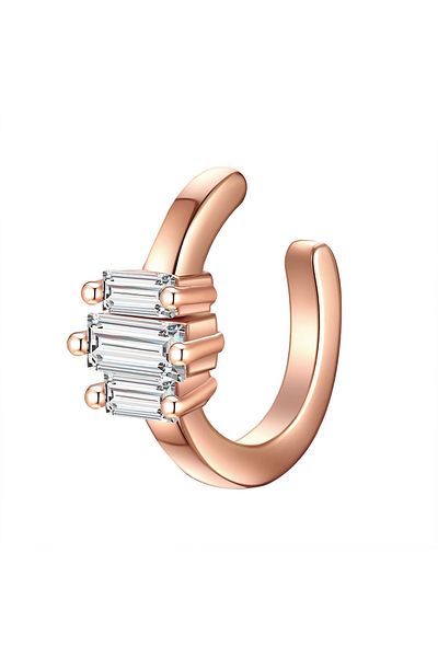 Glanzstücke München Silberohrklemmen Ohrklemme Sterling Silber rosegold Zirkonia weiß