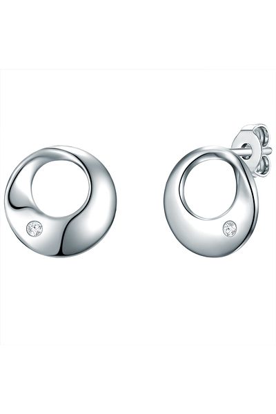 Lulu & Jane Diamantohrstecker Ohrstecker Sterling Silber Diamant weiß