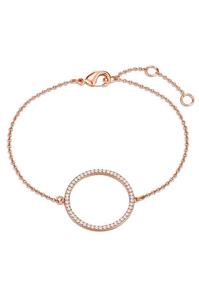 Lulu & Jane Armband mit Kristallen von Swarovski® Armband roségold verziert mit Kristallen von Swarovski® weiß