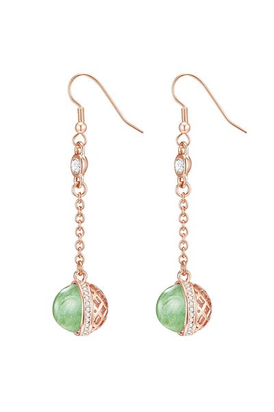 Lulu & Jane Ohrhänger mit Kristallen von Swarovski® Ohrhänger roségold verziert mit Kristallen von Swarovski® we