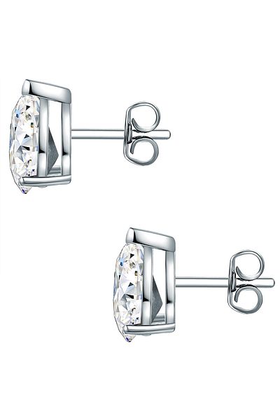 Lulu & Jane Ohrstecker mit Kristallen von Swarovski® Ohrstecker verziert mit Kristallen von Swarovski® weiß