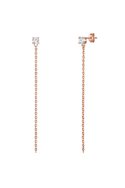 Glanzstücke München Silberohrhänger Ohrhänger Sterling Silber roségold Zirkonia weiß