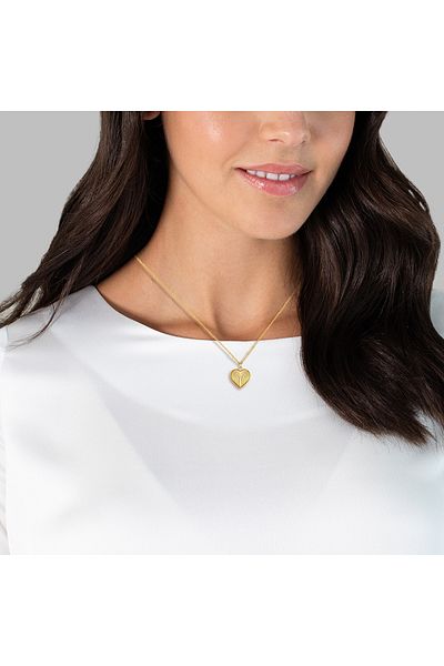 Glanzstücke München Silberhalskette Kette mit Anhänger Sterling Silber gelbgold