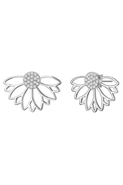 Glanzstücke München Silberohrstecker Ohrstecker Sterling Silber Zirkonia weiß