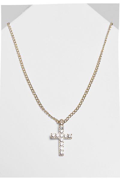 Urban Classics Accessoires Diamant-Kreuz-Halskette