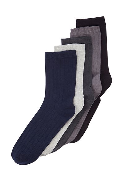 Trendyol Collection 5 db többszínű texturált hosszú zokni csomag - TMNAW24CO00011