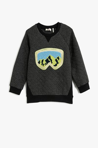 Koton Boy's Anthracite Sweatshirt