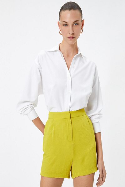 Koton Women's Lemon Yellow Shorts & Bermuda
