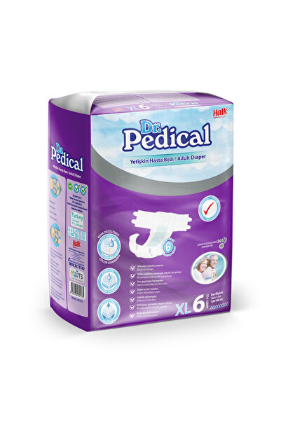 Dr.Pedical Dr. Pedical Yetişkin Hasta Bezi XL 6'lı Paket