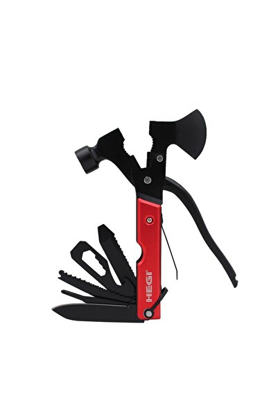 Genel Markalar 18 Fonksiyonlu Kamp Baltası & Çekiç – Paslanmaz Çelik | Outdoor & Survival