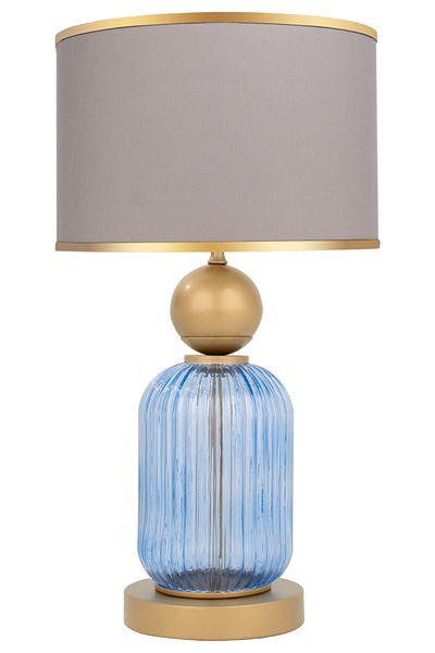 MINIMAL ETICARET VE BILGI TEKNOLOJILERI Lotus Royal Blue Glass Lampshade