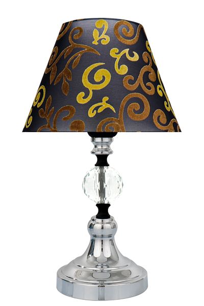 MINIMAL ETICARET VE BILGI TEKNOLOJILERI Omega Crystal Silver Chrome Cone Mini Lampshade