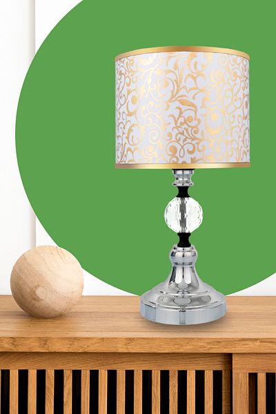 MINIMAL ETICARET VE BILGI TEKNOLOJILERI Omega Crystal Silver Chrome Mini Lampshade
