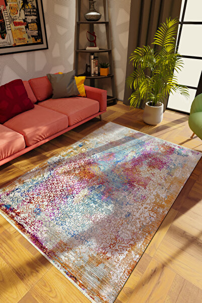 10 Post Online Modern Karışık Renkli Dijital Baskı Kaydırmaz Ince Yıkanabilir...