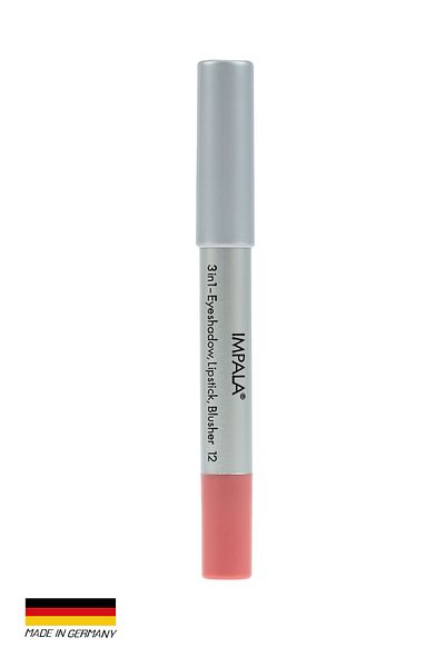 IMPALA 3 in 1 Pencil - Eyeshadow, Lipstick, Blush No 12