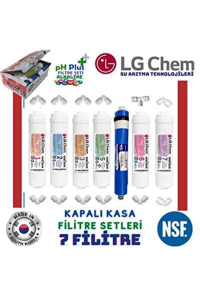 light gastro 7 FİLİTRELİ KAPALI KASA SU ARITMA CİHAZI FİLİTRE SETİ ALKALİ MİN...