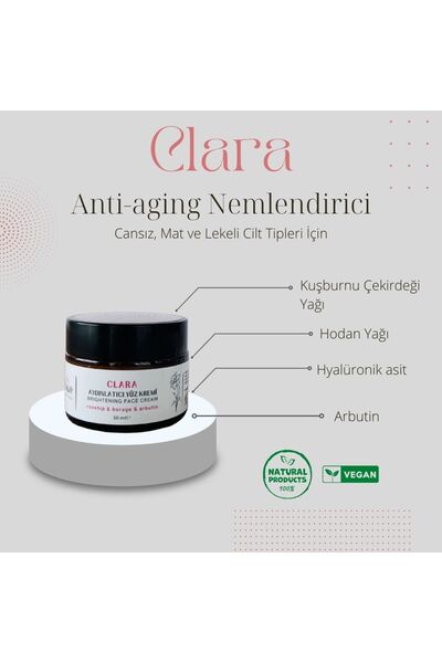 CLARA AYDINLATICI YÜZ KREMİ 50 ml