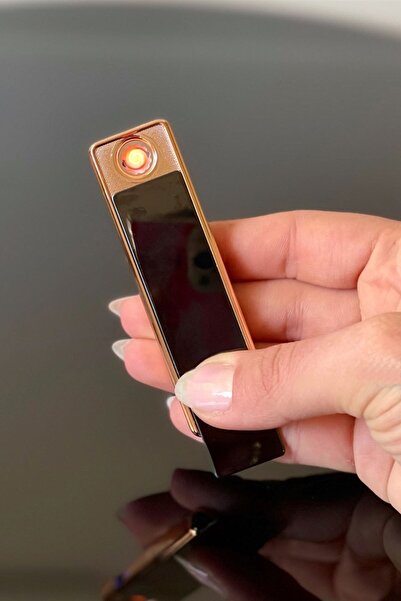 EMSALSİZİM Siyah Usb Şarjlı Sürgülü Elektrikli Çakmak