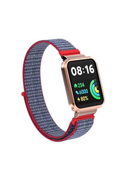 Genel Markalar Xiaomi Redmi Watch 2 Uyumlu Lite Metal Çerçeveli Velcro Bağlan...