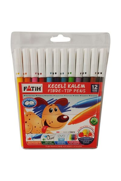 EXİZTİCARET 12 Colors Felt Tip Pen