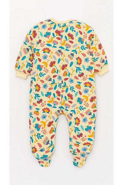 LC Waikiki Crew Neck Long Sleeve Printed Baby Girl Sleeping Bag