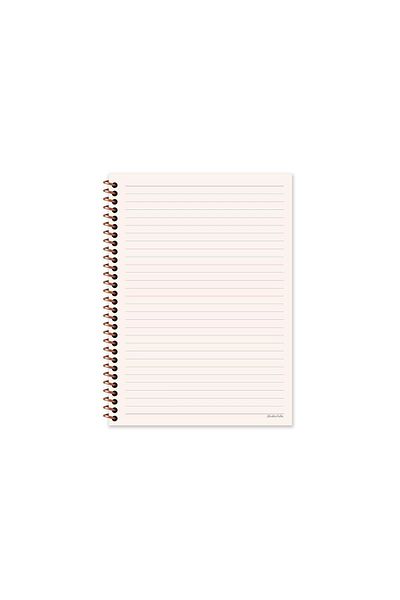 KESKİN COLOR STRIPED 16X22 CM 80 SHEETS CARTON COVER WIRE NOTEBOOK CREAM COLOR PAPERS LA PLUME LIGHTNED NOTEBOOK