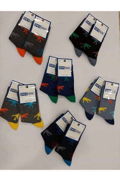 Design Socks DESIGN COTTON CHILDREN'S SOCKS 6-PACK