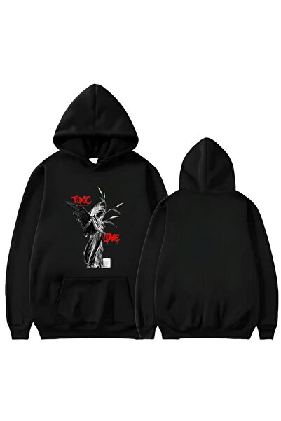 Garalio سويت شيرت بقلنسوة مطبوع عليه TOXIC