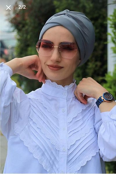 Nilbutik Bone Shawl Ready-made Hijab Clothing Cross Bone (women's Hijab Clothing) ready-made Bone Shawl
