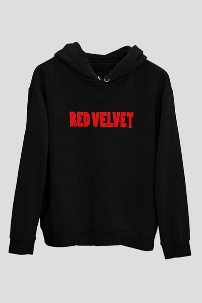Pisa Art Κόκκινο βελούδινο K-pop μαύρο Unisex Hoodie