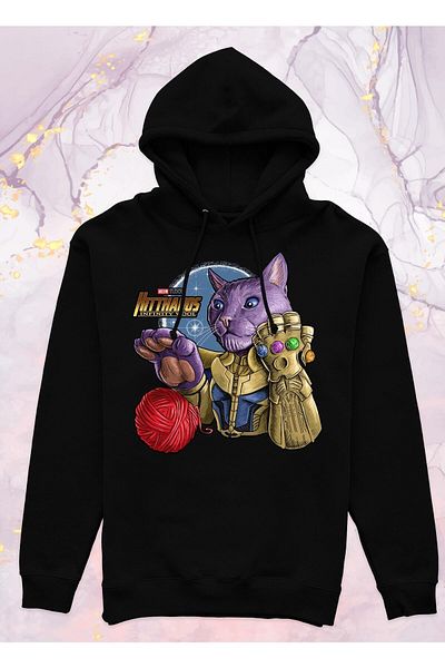 Pisa Art Avengers - Thanos - Φούτερ με κουκούλα χωρίς τσέπη