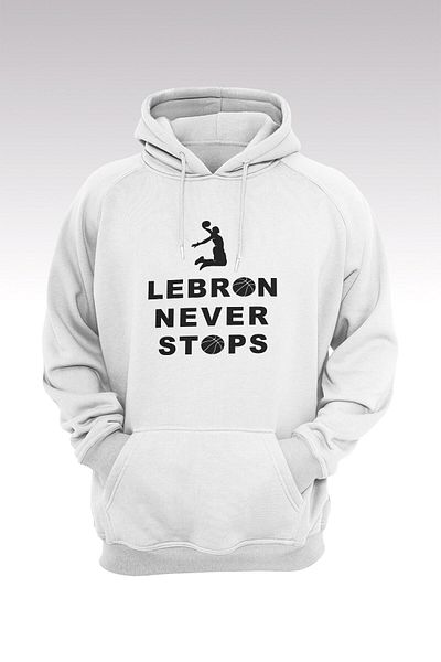 Pisa Art Lebron 121 Λευκό Φούτερ με κουκούλα - Φούτερ