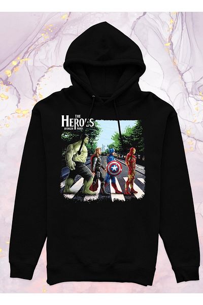 Pisa Art Avengers - The Beatles - Φούτερ με κουκούλα χωρίς τσέπη