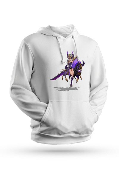 Pisa Art Φούτερ με κουκούλα Mobile Legends Freya με στάμπα λευκό Unisex